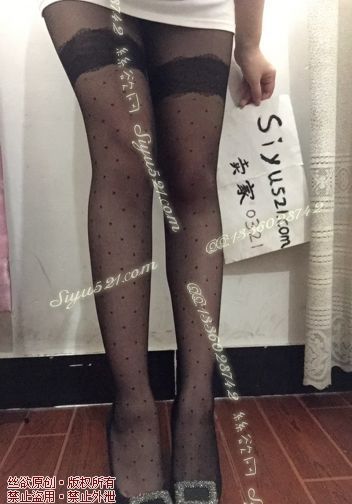 原味丝袜|袜类,臭连裤袜,大腿蕾丝，小点点黑色连裤丝袜