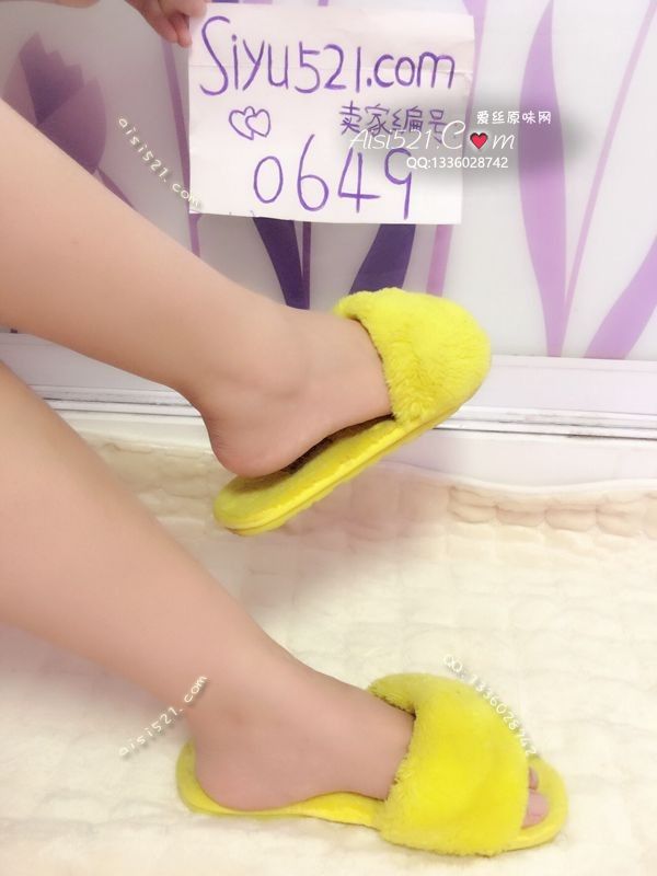 原味女鞋|鞋类,凉鞋拖鞋,黄色毛绒拖鞋
