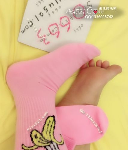 原味丝袜|袜类,臭棉袜,可爱系列の学生妹粉色半筒棉质臭袜袜