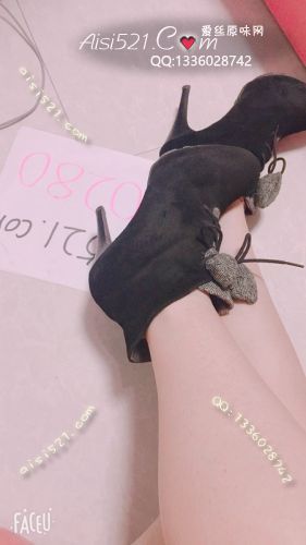 原味女鞋|鞋类,高中短跟,黑色高腰高跟鞋