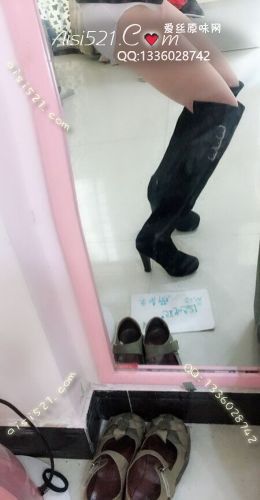原味女鞋|鞋类,高中短靴,性感女王黑色包跟闲置过膝长靴 调教靴 SM靴 靴子 女靴