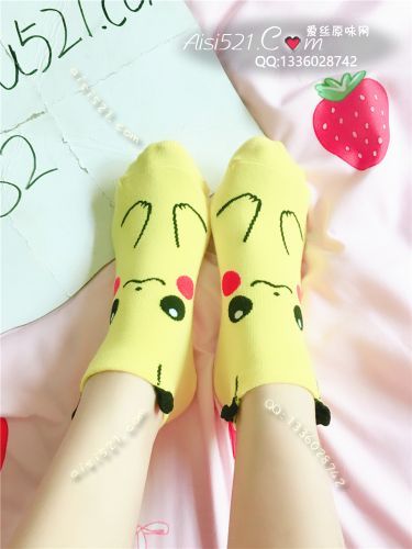 原味丝袜|袜类,臭棉袜,快把可爱的皮卡丘棉袜带回家～