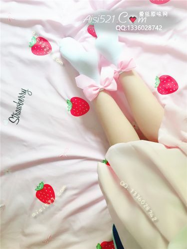 原味丝袜|袜类,臭棉袜,少女可爱蝴蝶结白粉棉袜～