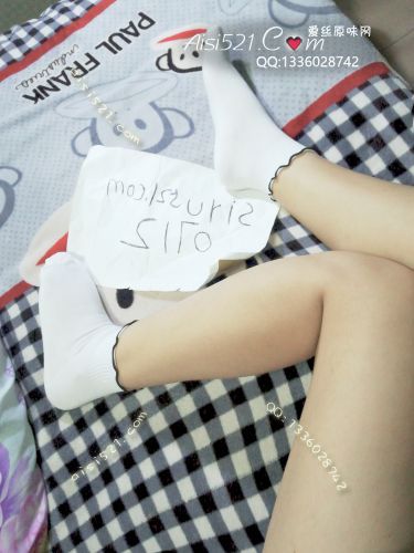 原味丝袜|袜类,臭棉袜,白色带黑荷叶边边边的小 棉袜