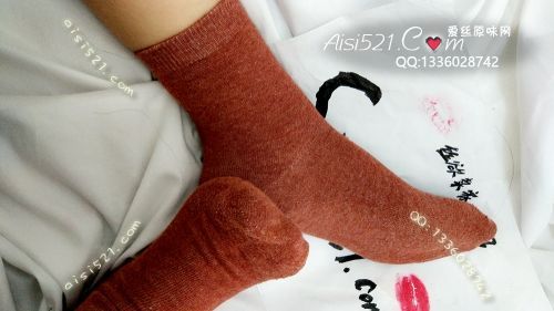 原味丝袜|袜类,臭棉袜,焦糖色纯色全棉秋冬中筒袜