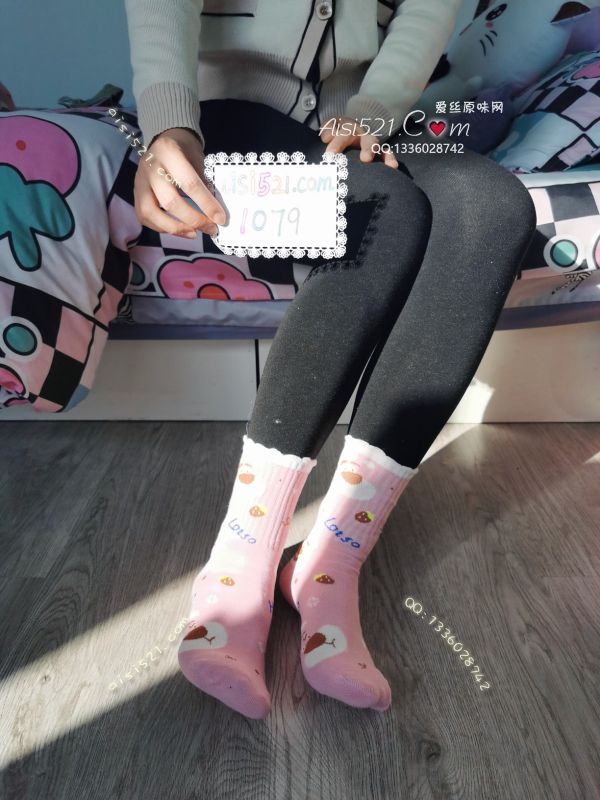 原味丝袜|袜类,臭棉袜,可爱粉色纯棉短袜