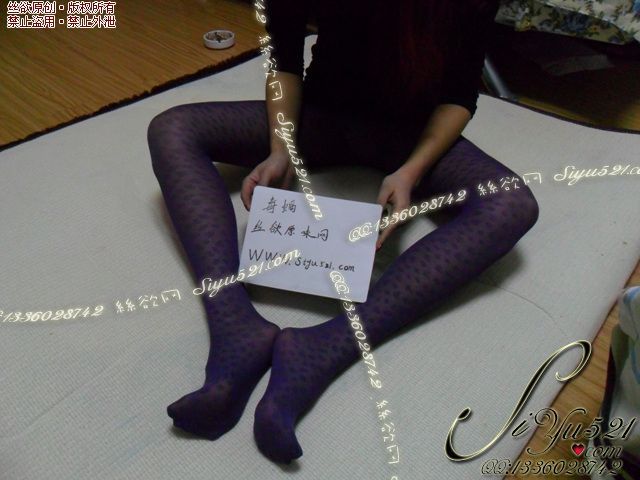 原味丝袜|袜类,臭连裤袜,紫色斑点连裤袜,紫色梦幻