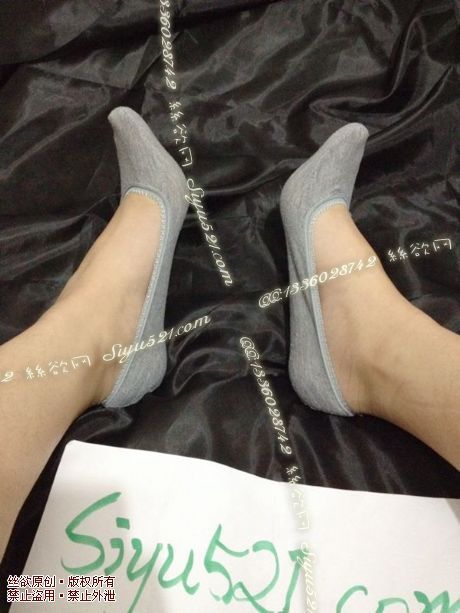 原味丝袜|袜类,臭船袜,【日常系列】腿必备灰色小船袜&#