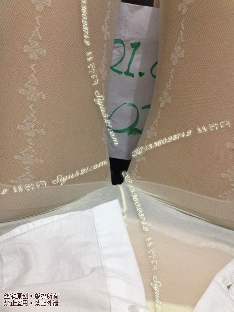 【丝袜情结】&#奶白花朵图案原味丝袜|袜类臭连裤袜