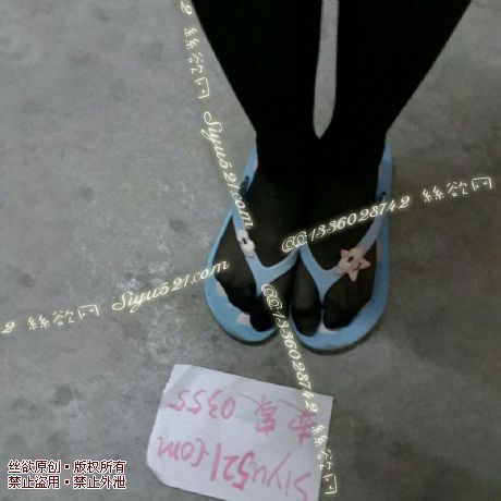 原味女鞋|鞋类,凉鞋拖鞋,穿了很久的可爱蓝色拖鞋~