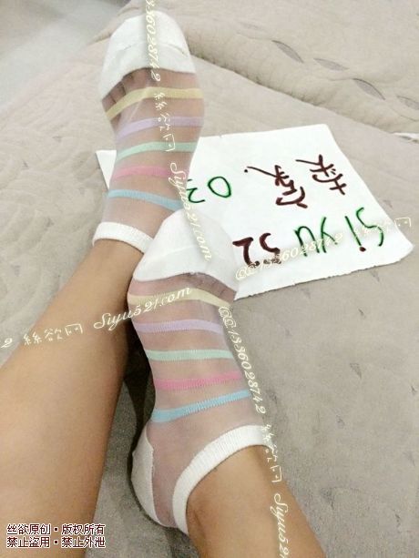 原味丝袜|袜类,臭短丝袜,甜美彩虹条纹短丝袜