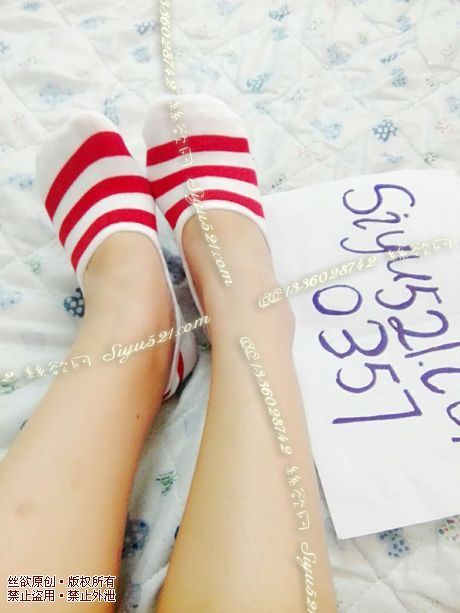 红白条纹船袜，臭臭的脚丫的味道O(∩_∩)O~原味丝袜|袜类臭船袜