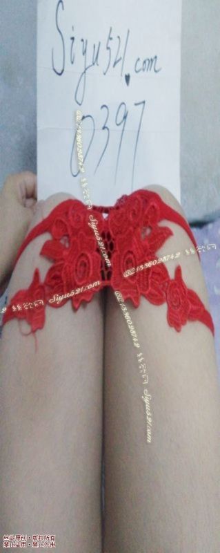 中国红波点诱惑蕾丝丁字裤原味内裤|裤类情趣内内