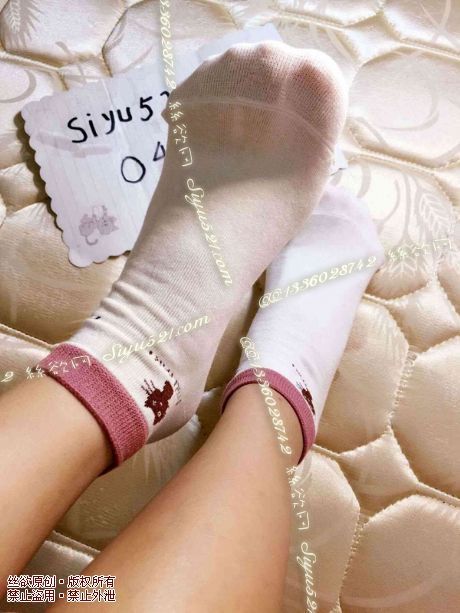 小猫咪白色棉袜原味丝袜|袜类臭棉袜