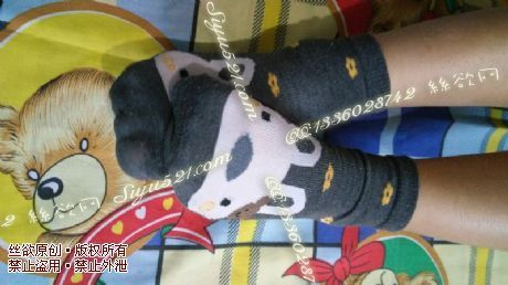原味丝袜|袜类,臭棉袜,少女闲置之兔兔灰色棉袜