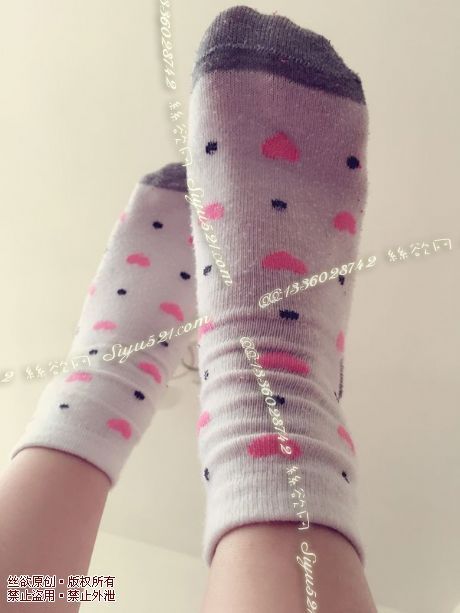 原味丝袜|袜类,臭棉袜,甜蜜爱心白色棉袜