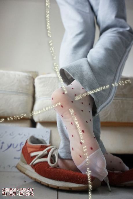 原味丝袜|袜类,臭短丝袜,白色点点汗湿短袜