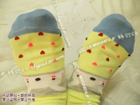 原味丝袜|袜类,臭棉袜,美美香香臭臭哒小棉袜袜黄色可爱兔兔