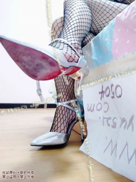 银色虐G专用高贵の高跟鞋原味女鞋|鞋类高中短跟