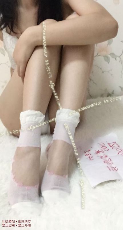 原味丝袜|袜类,其他原味袜类,粉白可爱小网洞棉中短袜