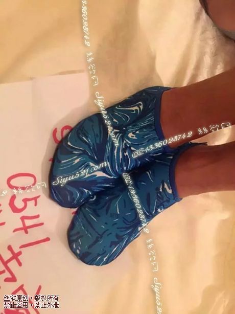 蓝花小沙滩袜原味丝袜|袜类臭船袜