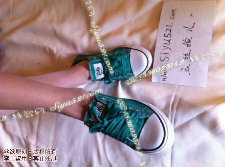 原味女鞋|鞋类,休闲平底,校园轻涩时代绿色帆布鞋