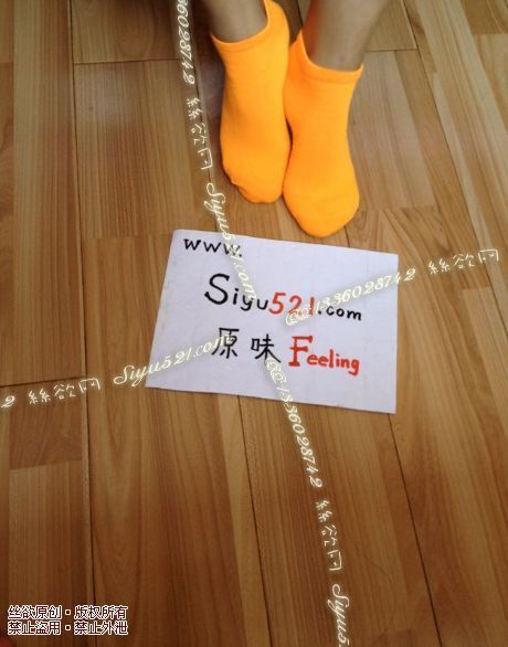 原味丝袜|袜类,臭棉袜,糖果亮橙色棉袜-味道重