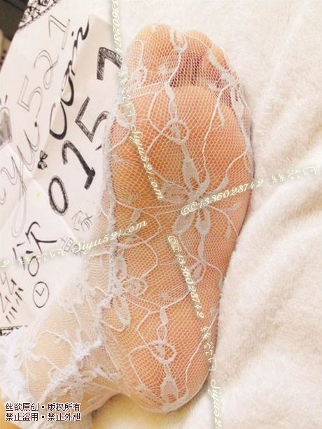 原味丝袜|袜类,臭短丝袜,蕾絲布短襪-淡藍蕾絲布短襪