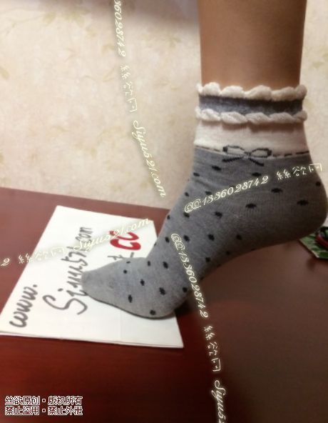 原味丝袜|袜类,臭棉袜,灰色蝴蝶结中邦袜，臭臭的美味