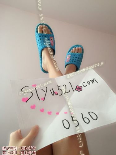 原味女鞋|鞋类,凉鞋拖鞋,臭臭~蓝色拖鞋（穿了一年多）