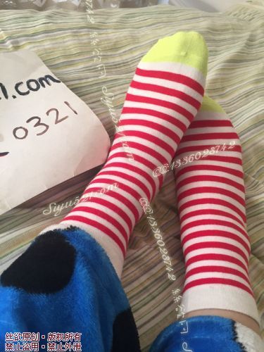 原味丝袜|袜类,臭棉袜,香臭红色条纹棉袜