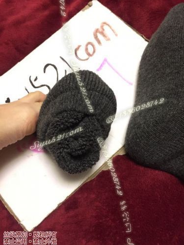 原味丝袜|袜类,其他原味袜类,灰色超厚毛线袜