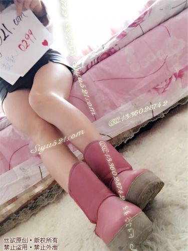 原味女鞋|鞋类,高中短靴,冬款系列---四年的粉色雪地靴（送闲置袜子一双）