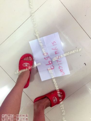 红色拖鞋原味女鞋|鞋类凉鞋拖鞋