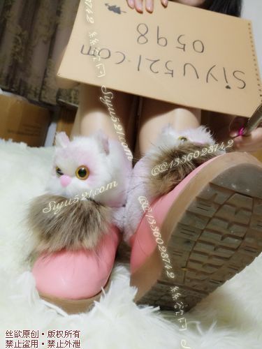 原味女鞋|鞋类,高中短跟,穿了一个冬天的粉嫩小短靴