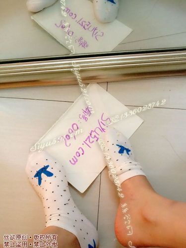 白色黑点点棉袜原味丝袜|袜类臭棉袜