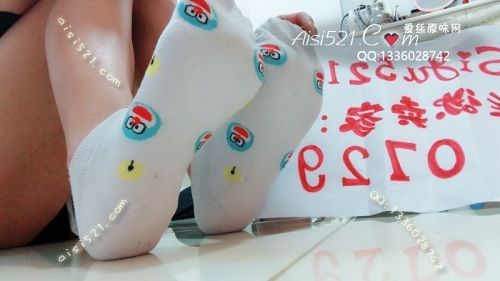原味丝袜|袜类,臭棉袜,白色短，臭棉袜，卡通小图案，臭味十足