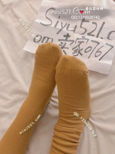 原味丝袜|袜类,臭棉袜,姜黄色堆堆袜可爱棉袜中筒汗臭袜