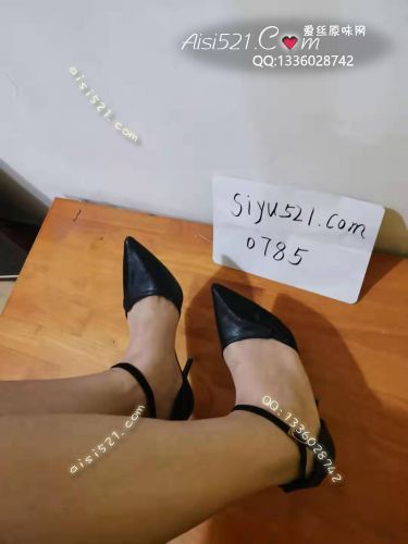 原味女鞋|鞋类,高中短跟,黑色皮质尖头高跟鞋