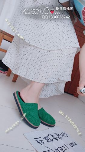 原味女鞋|鞋类,休闲平底,好多年的针织拖鞋 鞋底已经厚厚一层脚皮了