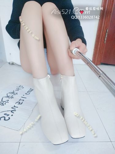 原味女鞋|鞋类,时装鞋,白色高跟短靴  光脚穿出去逛街 鞋底出汗，味道也棒棒