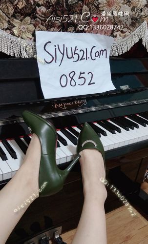 墨绿色高跟鞋原味女鞋|鞋类高中短跟