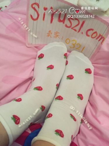 原味丝袜|袜类,臭棉袜,可爱草莓白色棉袜，少女，臭