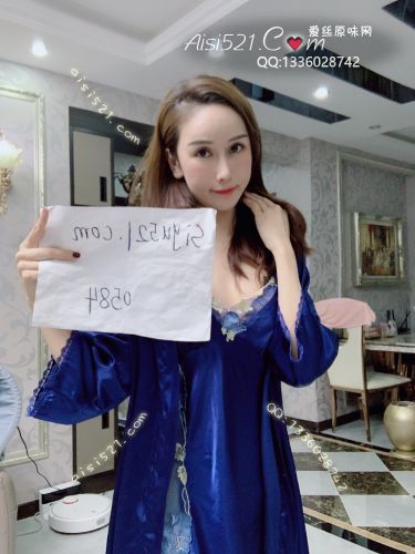 宝蓝色睡裙睡袍原味内衣|内衣日常衣类