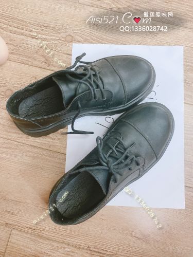 原味女鞋|鞋类,时装鞋,黑色系带小皮鞋厚底英伦里面薄绒