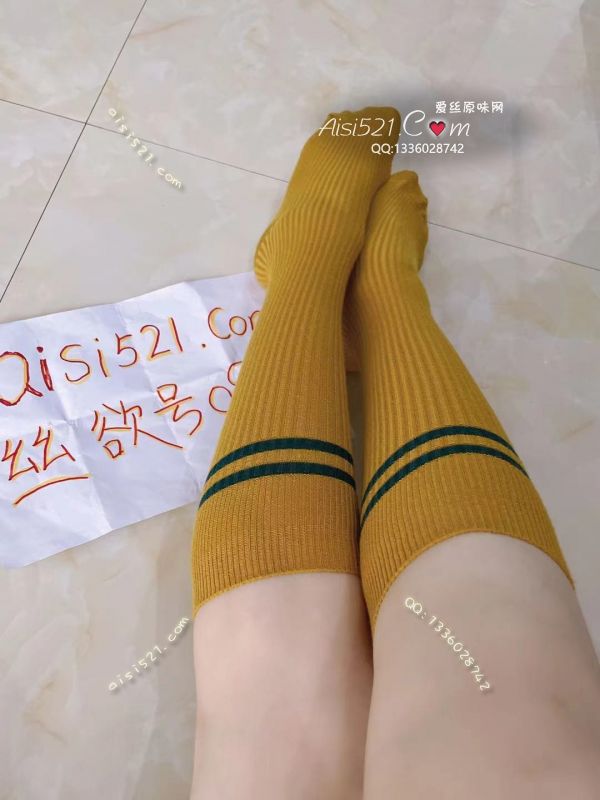 自穿款黄色长筒纯棉袜子留味道一级棒原味丝袜|袜类臭棉袜