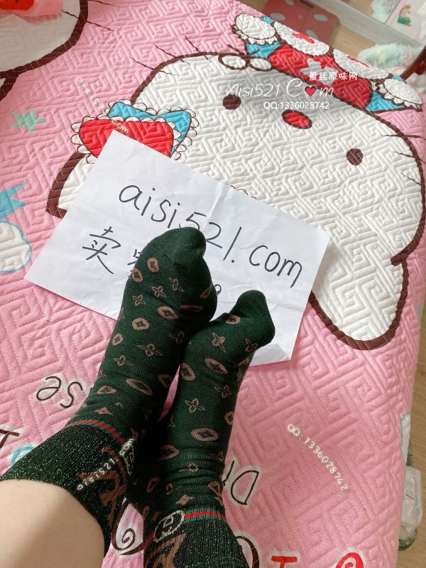 绿色纯棉袜子原味丝袜|袜类臭棉袜