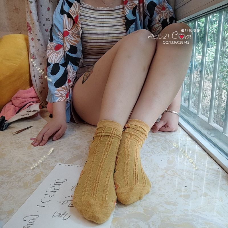 小花花棉袜原味丝袜|袜类臭棉袜