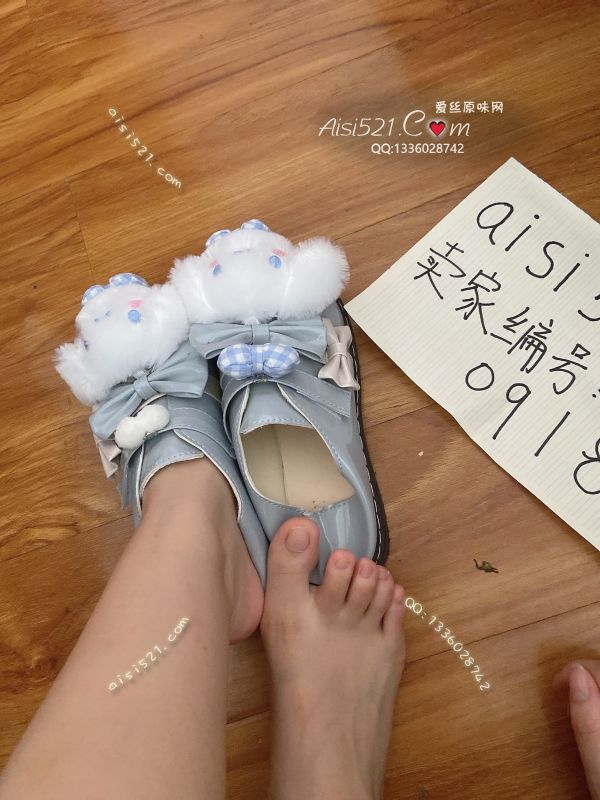 蓝色可爱的lo鞋哦 超级唔脚味道超级好 哥哥快带回家原味女鞋|鞋类时装鞋