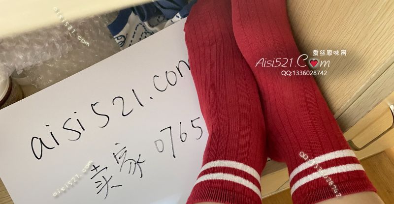 原味丝袜|袜类,臭棉袜,重口红色双杠棉袜最后一双